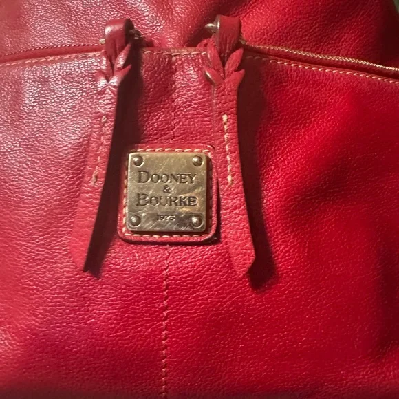 Dooney & Bourke Red Authentic Vintage Dillen Shoulder Bag - Picture 4 of 13